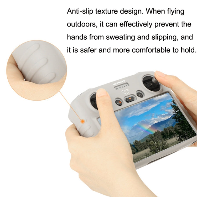 Sunnylife For DJI RC Remote Control Silicone Protective Case, Style: Without Hood (Black) - Others by Sunnylife | Online Shopping South Africa | PMC TechLife | Buy Now Pay Later Mobicred