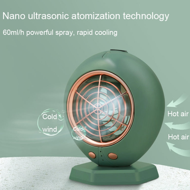 Home Office Portable Desktop Spray Fan Air Cooler, Spec: Battery Model(Green) - Electric Fans by PMC Jewellery | Online Shopping South Africa | PMC Jewellery | Buy Now Pay Later Mobicred