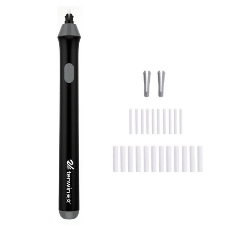 Tenwin 8302 Adjustable Electric Eraser With Rubber Refills For Sketch Drawing Erasing(Black) - Eraser & Correction Tape by Tenwin | Online Shopping South Africa | PMC TechLife