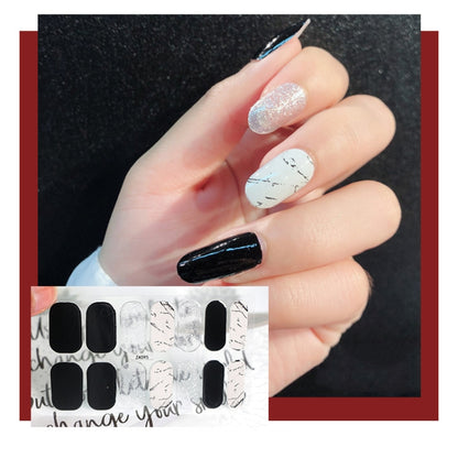 10 PCS 3D Hot Stamping Waterproof Nail Art Sticker(Z/A095) - Nail Stickers by PMC Jewellery | Online Shopping South Africa | PMC Jewellery | Buy Now Pay Later Mobicred