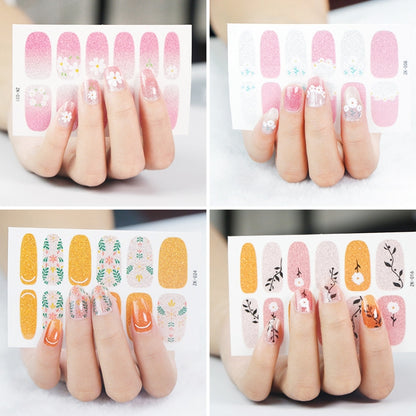 10 PCS 3D Hot Stamping Waterproof Nail Art Sticker(Z/A118) - Nail Stickers by PMC Jewellery | Online Shopping South Africa | PMC Jewellery | Buy Now Pay Later Mobicred