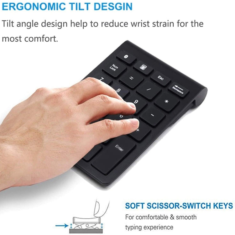 BT304 22 Keys Laptop Mini Wireless Keyboard, Spec: Bluetooth (Black) - Wireless Keyboard by PMC Jewellery | Online Shopping South Africa | PMC Jewellery | Buy Now Pay Later Mobicred