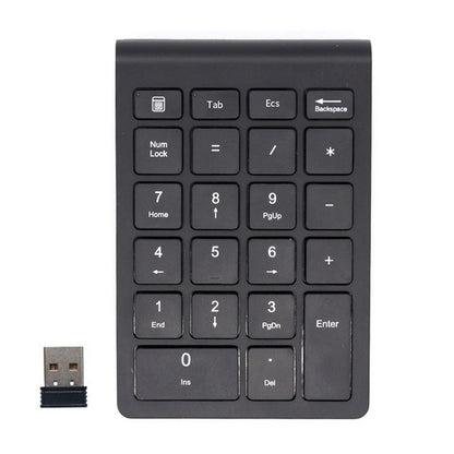 BT304 22 Keys Laptop Mini Wireless Keyboard, Spec: 2.4G (Black) - Wireless Keyboard by PMC Jewellery | Online Shopping South Africa | PMC Jewellery | Buy Now Pay Later Mobicred