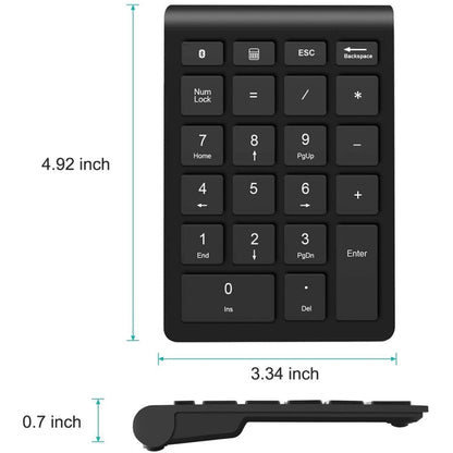 BT304 22 Keys Laptop Mini Wireless Keyboard, Spec: 2.4G (Gray) - Wireless Keyboard by PMC Jewellery | Online Shopping South Africa | PMC Jewellery | Buy Now Pay Later Mobicred