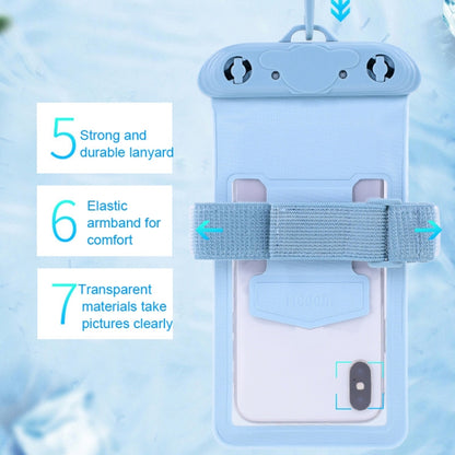 Tteoobl Diving Phone Waterproof Bag Can Be Hung Neck Or Tied Arm, Size: Large(White) - Waterproof Bag by Tteoobl | Online Shopping South Africa | PMC Jewellery | Buy Now Pay Later Mobicred