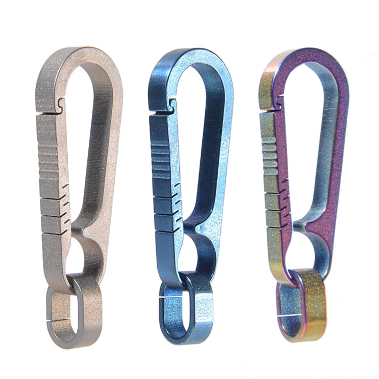 Men Titanium Alloy Keychain Car Key Waist Hanging(Blue) - Key Rings by PMC TechLife | Online Shopping South Africa | PMC TechLife