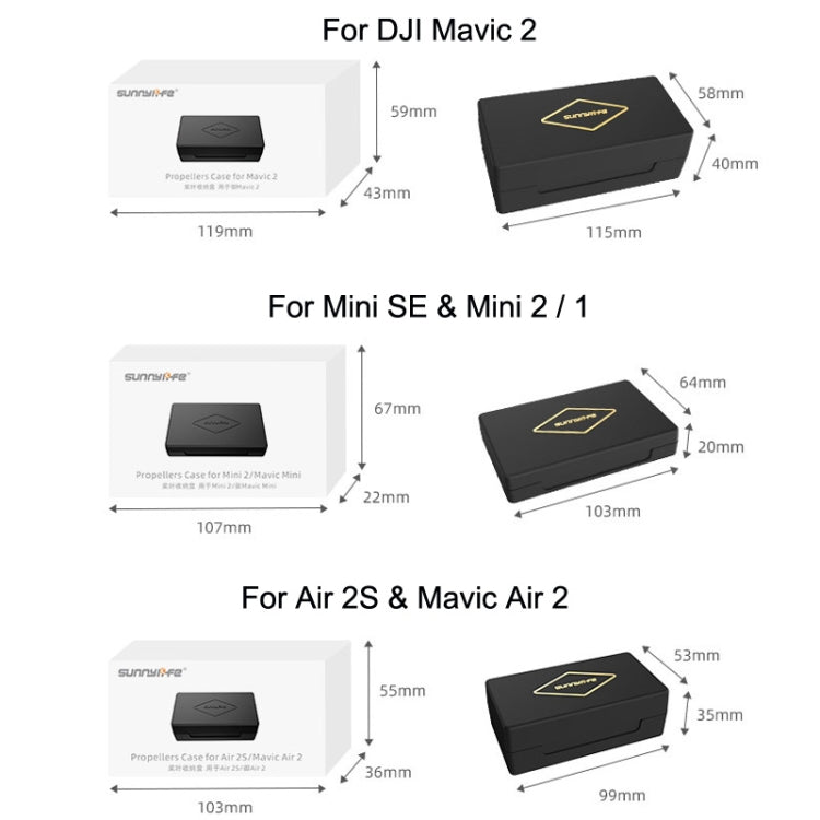 Sunnylife M2-SN9355 Blade Propeller Portable Storage Box For DJI Air 3 / Mavic 2 - Other by Sunnylife | Online Shopping South Africa | PMC TechLife | Buy Now Pay Later Mobicred