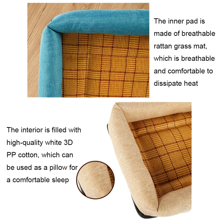 YD-XD03 Summer Pet Breathable Cooler Mat Pet Bed, Size: 77x62cm(Gray Blue) - free shipping - PMC TechLife - Order now!