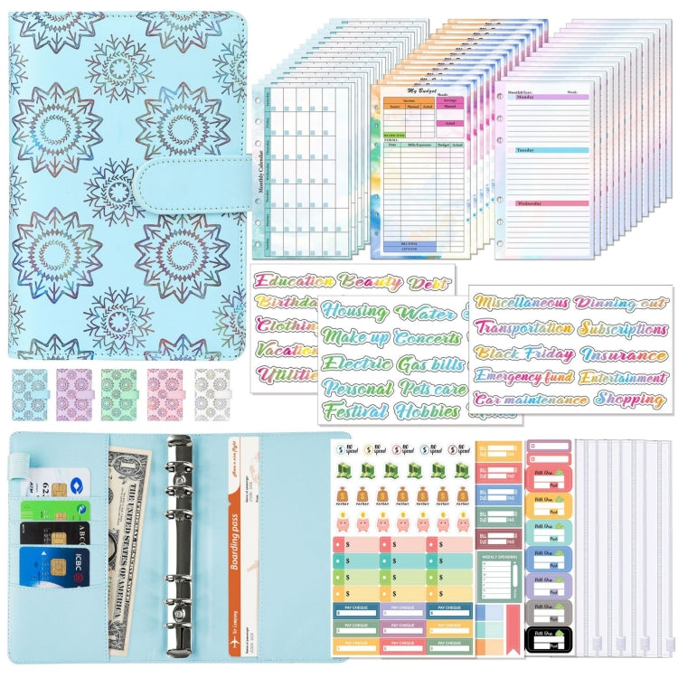 A6 Cash Budget Book Schedule Weekly Plan Monthly Plan Loose-leaf Notepad(Blue) - Notebooks by PMc TechLife | Online Shopping South Africa | PMc TechLife | Buy Now Pay Later Mobicred