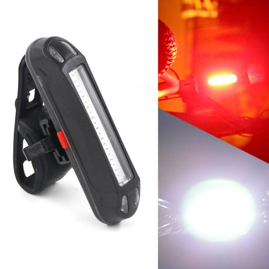 LED Rechargeable Bicycle Warning Strip Tail Light(OPP Red&White Light) - Taillights by PMC Jewellery | Online Shopping South Africa | PMC Jewellery | Buy Now Pay Later Mobicred