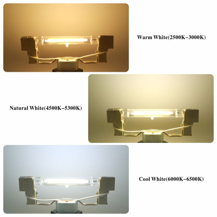 78MM 10W R7S LED COB Dimmer Glass Lamp Double-end Horizontal Plug-in Light(110V Natural White Light) - LED Blubs & Tubes by PMc TechLife | Online Shopping South Africa | PMc TechLife | Buy Now Pay Later Mobicred