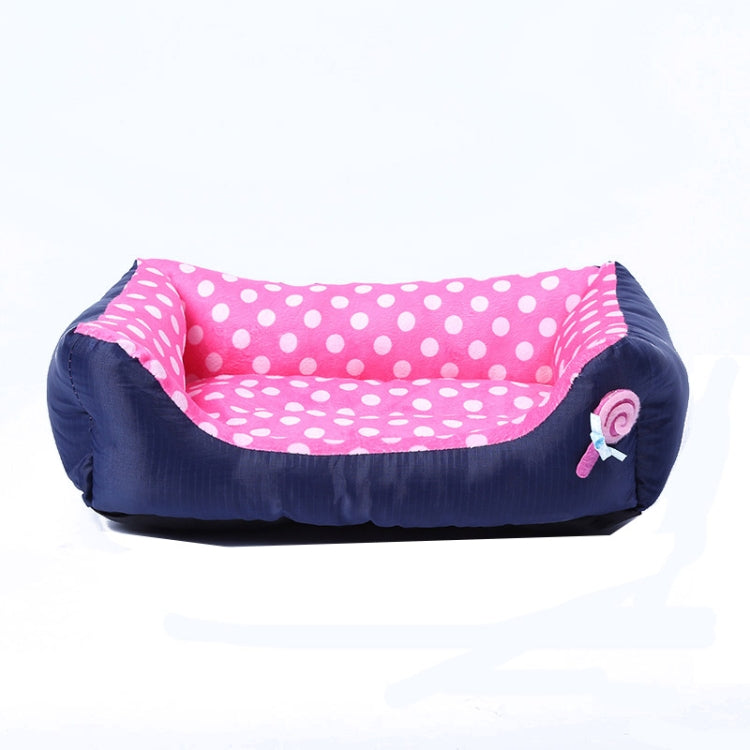 Cartoon Pet Kennel Square Cushion For Small And Medium Pet, Specification: L(Pink) - Beds by PMC Jewellery | Online Shopping South Africa | PMC Jewellery