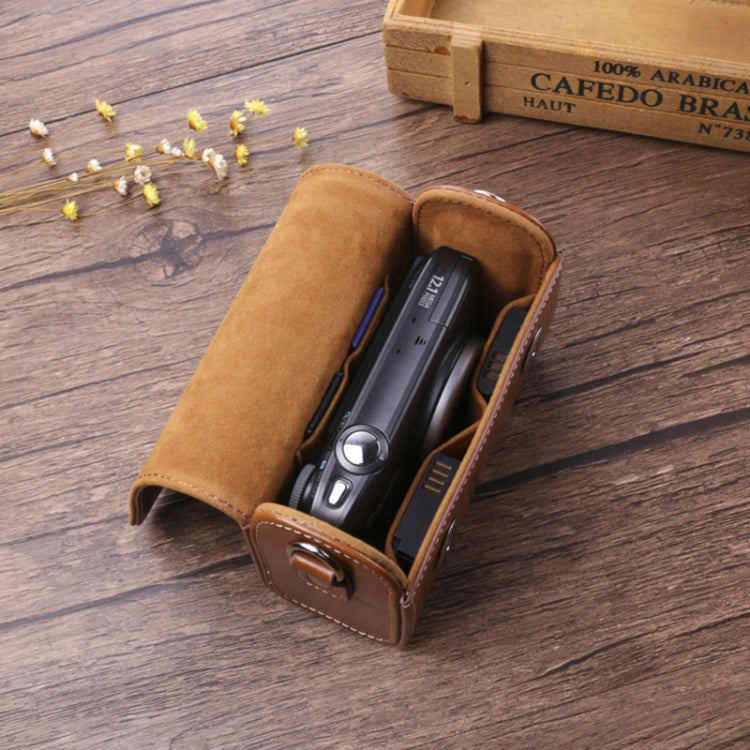 For Canon G7X3 / G5X2 / Sony ZV1RX1007 / RICOH GR3 Camera Leather Case(Light Brown) - Leather Bag by PMC TechLife | Online Shopping South Africa | PMC TechLife