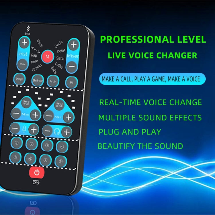M10  Mobile Computer Sound Card Mini Voice Changer K Song Recording Bluetooth Voice Changer - Live Sound Effects Processors by PMC TechLife | Online Shopping South Africa | PMC TechLife