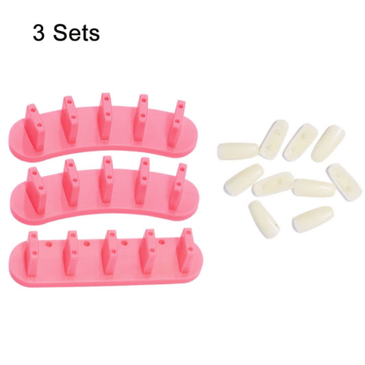 3 Sets Adhesive-Free Nail Practice Stand Nail Display Stand(02 Pink) - Nail Art Equipment by PMC Jewellery | Online Shopping South Africa | PMC Jewellery | Buy Now Pay Later Mobicred