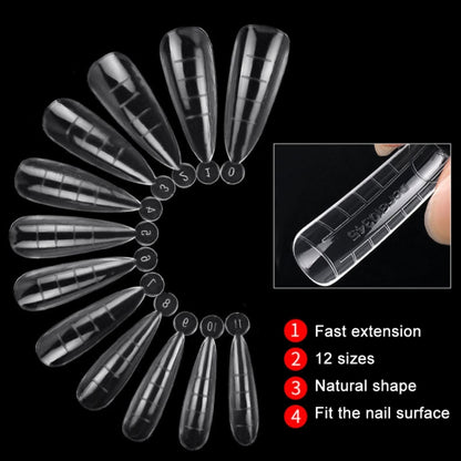 2 Boxes Nail Crystal Rapid Light Therapy Extension Nail Model, Shape: 120 PCS 07 - Nail Stickers by PMC Jewellery | Online Shopping South Africa | PMC Jewellery | Buy Now Pay Later Mobicred