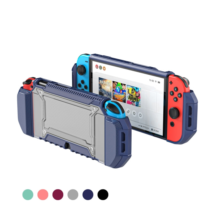 TPU+PC Two-in-one Non-slip Protective Case for Nintendo Switch OLED(Black) - Cases by PMC Jewellery | Online Shopping South Africa | PMC Jewellery