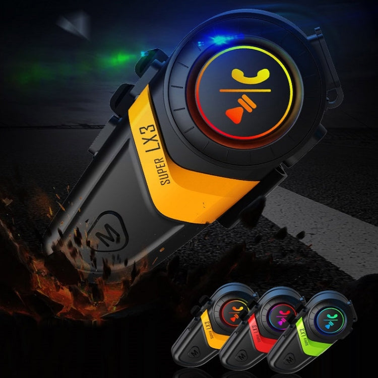 Motorcycle Helmet Call Music Navigation Bluetooth Headset, Color: Green(Hard Pipe Microphone) - free shipping - PMC TechLife - Order now!