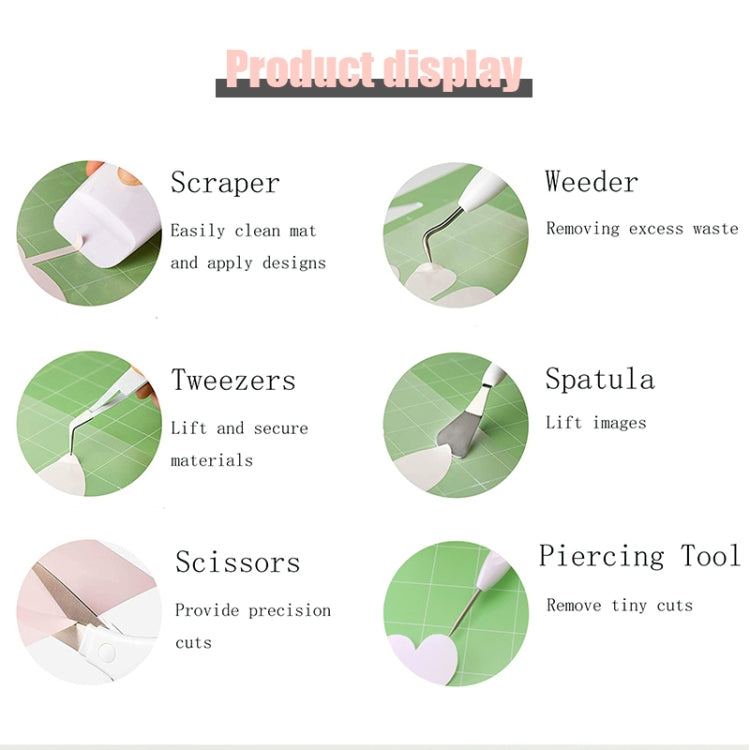 6 In 1 Vinyl Weeding Tool Set DIY Silhouette Embossed Engraving Tool - free shipping - PMC TechLife - Order now!