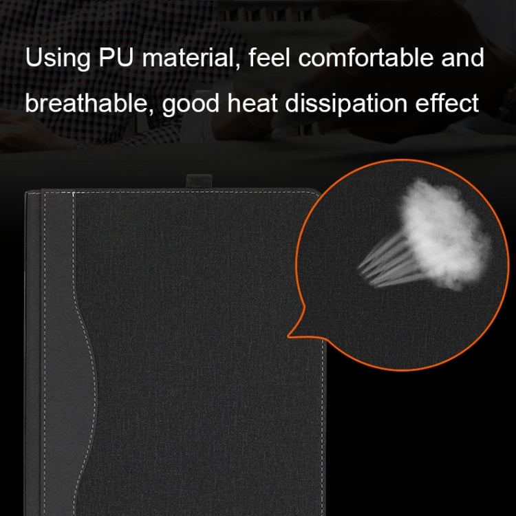 Laptop All-inclusive Anti-drop Protective Case For Microsoft Surface Laptop Studio(Vegan Leather-Dark Green) - Screen & Keyboard Cover by PMC Jewellery | Online Shopping South Africa | PMC Jewellery | Buy Now Pay Later Mobicred
