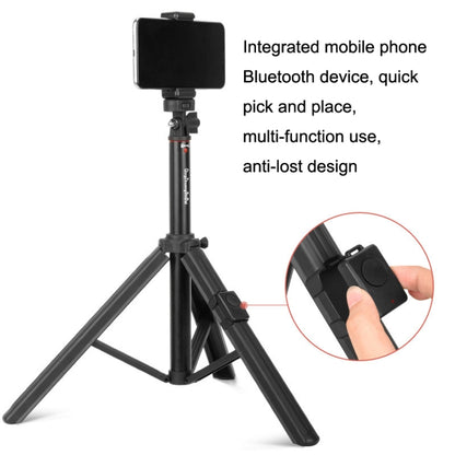 QingZhuangShiDai ZP100 Aluminum Alloy Floor Phone Stand Live Bluetooth Phone Selfie Stick - Selfie Sticks by Qingzhuangshidai | Online Shopping South Africa | PMC Jewellery | Buy Now Pay Later Mobicred