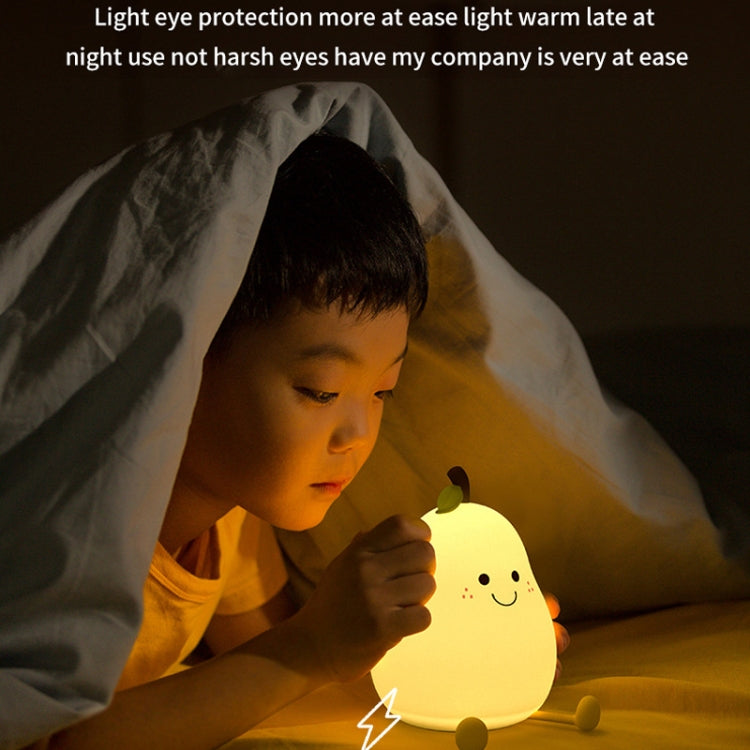 L40 Home Pear Night Light Love Silicone Sleeping Lamp - Night Lights by PMC TechLife | Online Shopping South Africa | PMC TechLife