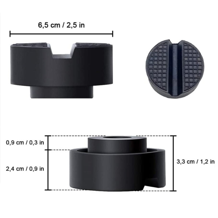 4PCS Automobile Universal Jack Bracket Rubber Support Block - Car Jacks by PMC TechLife | Online Shopping South Africa | PMC TechLife