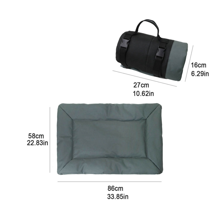 Outdoor Camping Foldable Pet Sleeping Pad 600D Oxford Cloth Waterproof Dog Pad(Brown) - Pads by PMC TechLife | Online Shopping South Africa | PMC TechLife | Buy Now Pay Later Mobicred