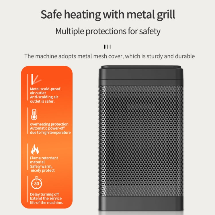Office Household Mute Desktop Shaking Head Electric Heaters, Spec: Screen (UK Plug) - Electric Heaters by PMC TechLife | Online Shopping South Africa | PMC TechLife | Buy Now Pay Later Mobicred