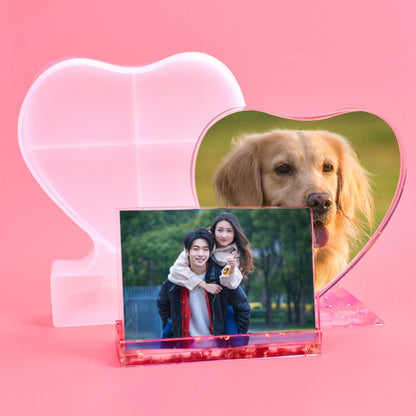 Heart-shaped Square Photo Frame Display DIY Silicone Mould, Spec: L (Square) - Arts & Crafts by PMC Jewellery | Online Shopping South Africa | PMC Jewellery