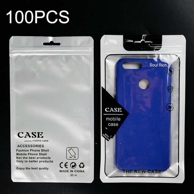 100PCS Phone Case Translucent Yin Yang Self-sealing Packaging Bag(Black) -  by PMC TechLife | Online Shopping South Africa | PMC TechLife