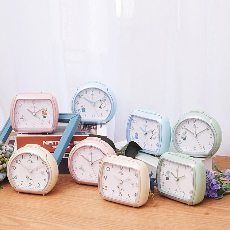 Cute Children Small Alarm Clock Bedside Night Light Clock(A306 Beige) - Alarm Clocks by PMc TechLife | Online Shopping South Africa | PMc TechLife | Buy Now Pay Later Mobicred