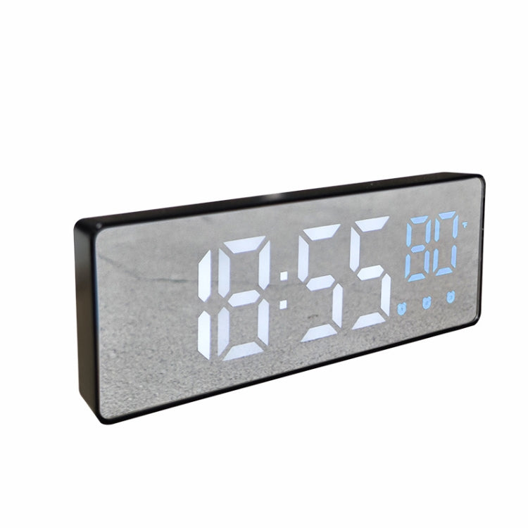 0715 Voice-activated LED Mute Date Temperature Display Electronic Clock(Black Shell Blue Light) - Alarm Clocks by PMc TechLife | Online Shopping South Africa | PMc TechLife | Buy Now Pay Later Mobicred