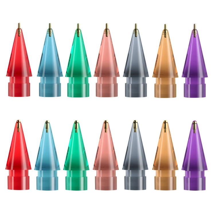 For Apple Pencil 1/2 2pcs Stylus Transparent Replacement Needle Nib, Spec: Round (Green) - Pencil Accessories by PMc TechLife | Online Shopping South Africa | PMc TechLife | Buy Now Pay Later Mobicred