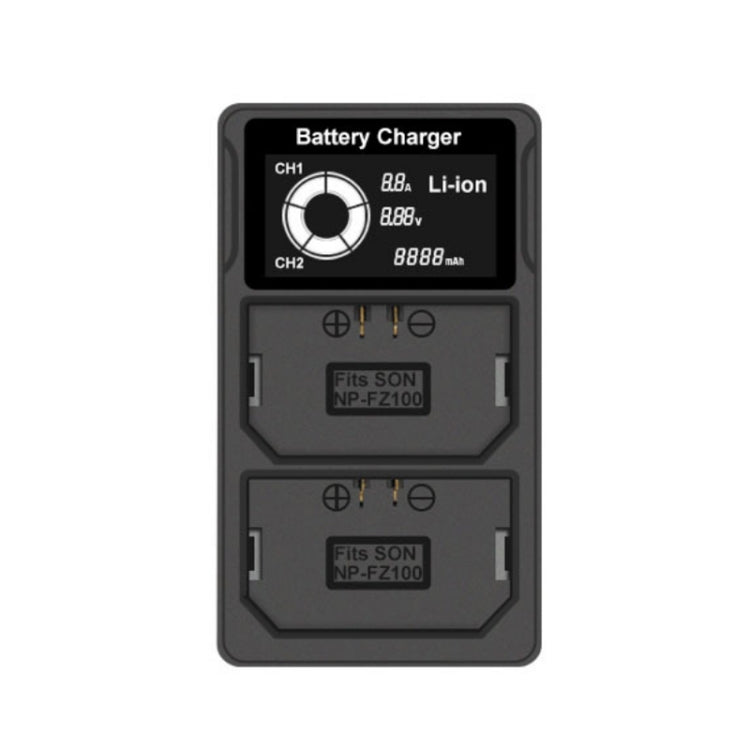 FZ100 USB LCD Screen Dual Charge Camera Battery Charger - Battery USB Charger by PMC TechLife | Online Shopping South Africa | PMC TechLife | Buy Now Pay Later Mobicred