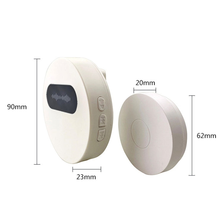 T10-1 1 For 1 Lighting Self-Power Generation Wireless Intelligent Doorbell(UK Plug Black) - Wireless Doorbell by PMc TechLife | Online Shopping South Africa | PMc TechLife | Buy Now Pay Later Mobicred