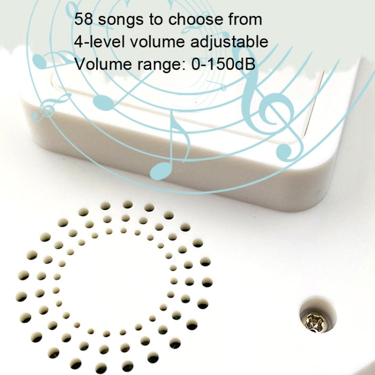 T10-1 1 For 1 Lighting Self-Power Generation Wireless Intelligent Doorbell(EU Plug White) - free shipping - PMc TechLife - Order now!