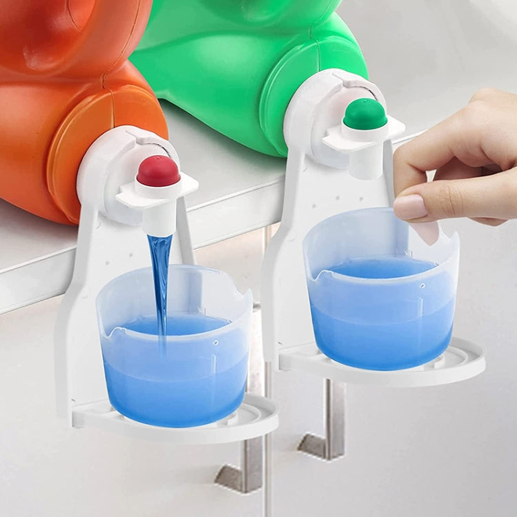 Foldable Laundry Detergent Drip Catcher Tray Cup Holder Soap Dispenser Gadget(Red) - Shelves by PMC Jewellery | Online Shopping South Africa | PMC Jewellery | Buy Now Pay Later Mobicred