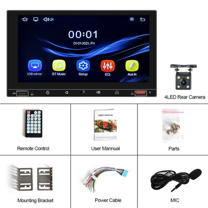 A2916 7 inch Dual-spindle Universal MP5 Car Carplay MP4 Player, Style: Standard+4 Light Camera - Car MP3 & MP4 & MP5 by PMC Jewellery | Online Shopping South Africa | PMC Jewellery | Buy Now Pay Later Mobicred