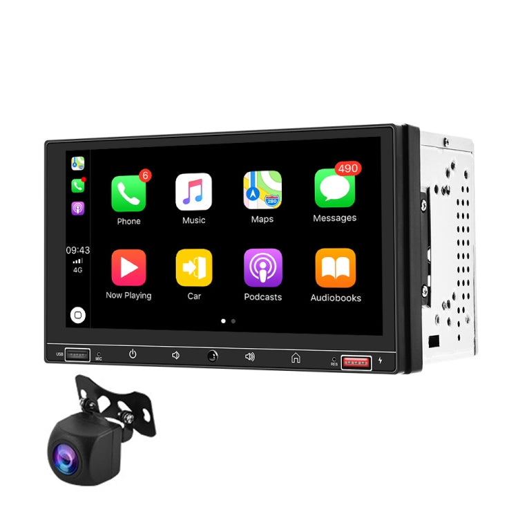 A2916 7 inch Dual-spindle Universal MP5 Car Carplay MP4 Player, Style: Standard+AHD Camera - Car MP3 & MP4 & MP5 by PMC Jewellery | Online Shopping South Africa | PMC Jewellery | Buy Now Pay Later Mobicred