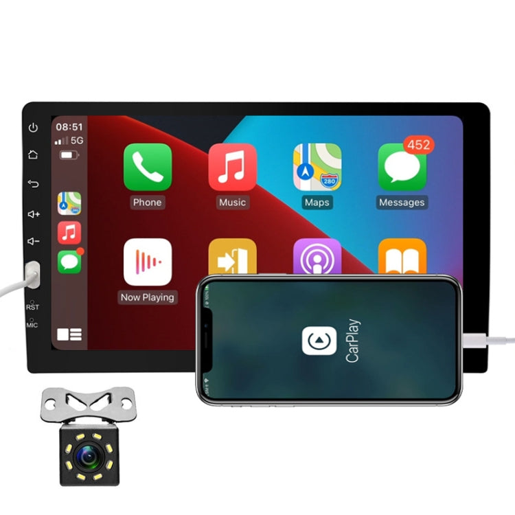 Q3570 9 inch Carplay Single Spindle MP5 Player, Style: Standard+8 Light Camera - Car MP3 & MP4 & MP5 by PMC Jewellery | Online Shopping South Africa | PMC Jewellery | Buy Now Pay Later Mobicred