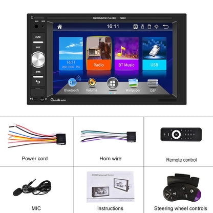 7622C 6.2 inch Dual Spindle HD Car Universal MP5 Carplay Player, Style: Standard - Car MP3 & MP4 & MP5 by PMC Jewellery | Online Shopping South Africa | PMC Jewellery | Buy Now Pay Later Mobicred