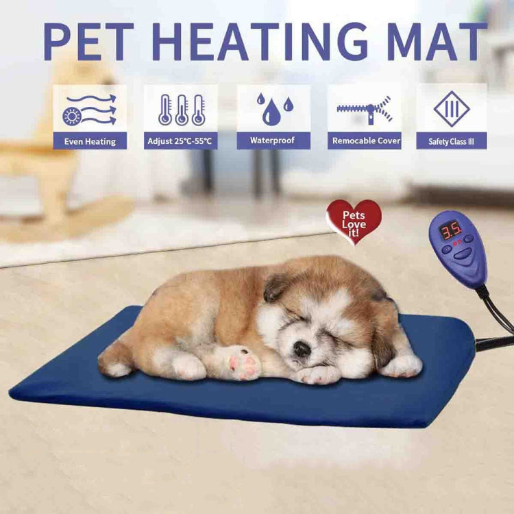 30x30cm Coffee 12V Low Voltage Multifunctional Warm Pet Heating Pad Pet Electric Blanket(EU Plug) - Pads by PMC TechLife | Online Shopping South Africa | PMC TechLife | Buy Now Pay Later Mobicred