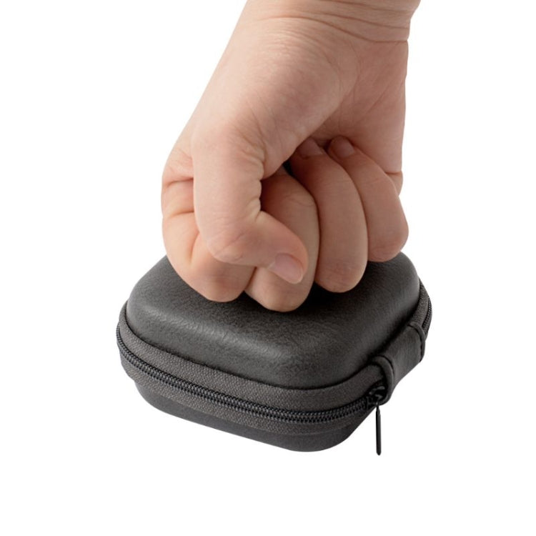 Retro Leather USB Data Cable Storage Bag Earphone Headset Case Pouch Box(Brown) - Digital Storage Bag by PMC TechLife | Online Shopping South Africa | PMC TechLife