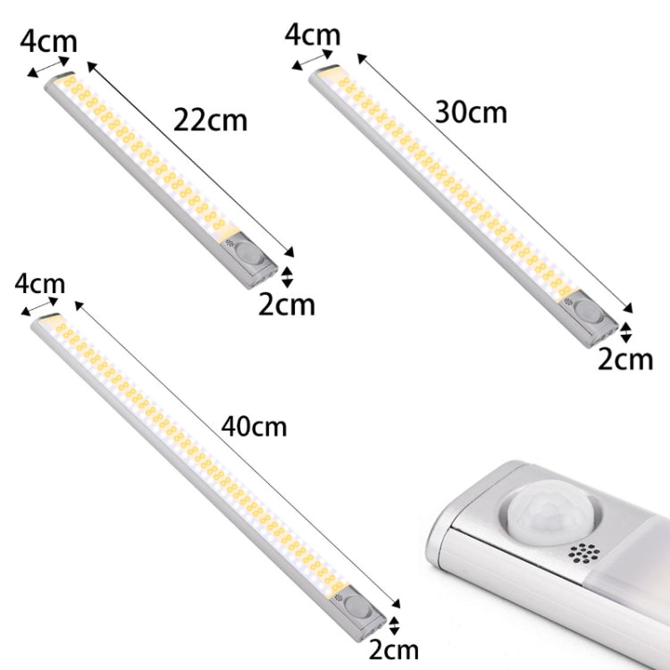 2.8W USB Charging Smart Human Body Sensing Wardrobe Lamp, Length: 40 cm - Sensor LED Lights by PMC TechLife | Online Shopping South Africa | PMC TechLife | Buy Now Pay Later Mobicred