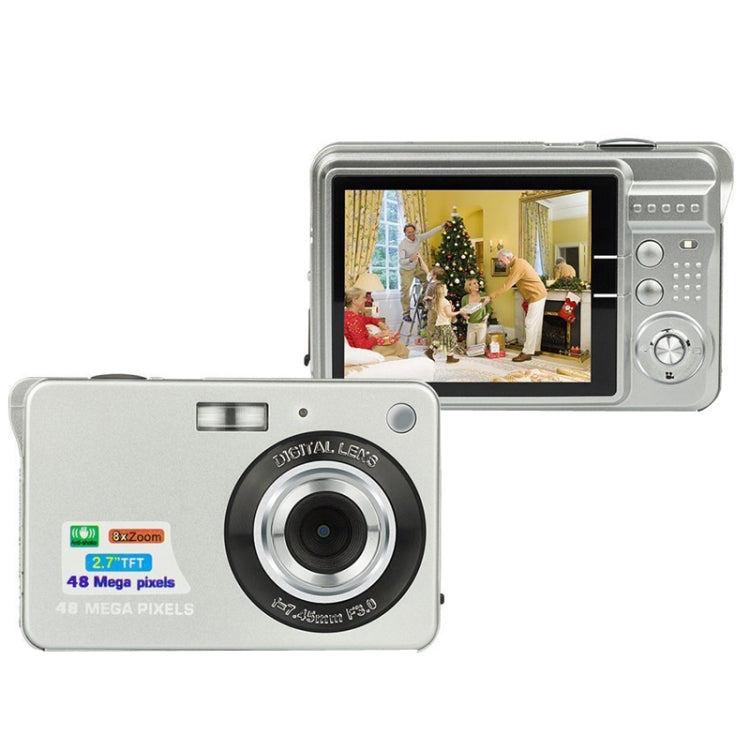 18 Million Pixel Entry-Level Digital Cameras Daily Recording Photos And Videos Macro Student Cameras(Silver) - Video Cameras by PMC Jewellery | Online Shopping South Africa | PMC Jewellery