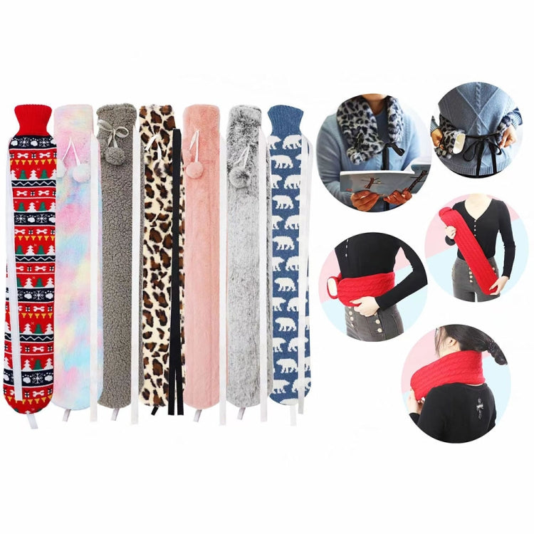 2L Long-strip Multifunctional Water-filled Rubber Hot Water Bags, Spec: Red White Dot - Hot Water Bags by PMC TechLife | Online Shopping South Africa | PMC TechLife | Buy Now Pay Later Mobicred