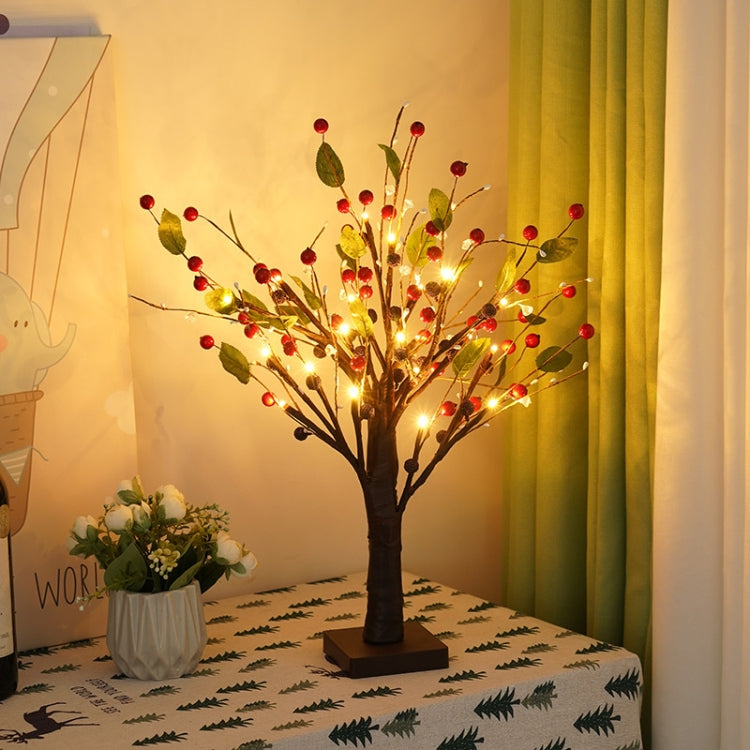SJ-SD048 LED Home Decoration Light Christmas Lighted Tree, Style: Detachable Base Red Fruit - Christmas Decoration Lamps by PMc TechLife | Online Shopping South Africa | PMc TechLife | Buy Now Pay Later Mobicred