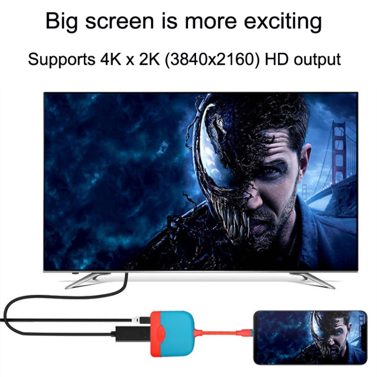 H0231 For Mobile / Nintendo Switch Expansion Dock Portable Base(Red Blue) - Others by PMC TechLife | Online Shopping South Africa | PMC TechLife