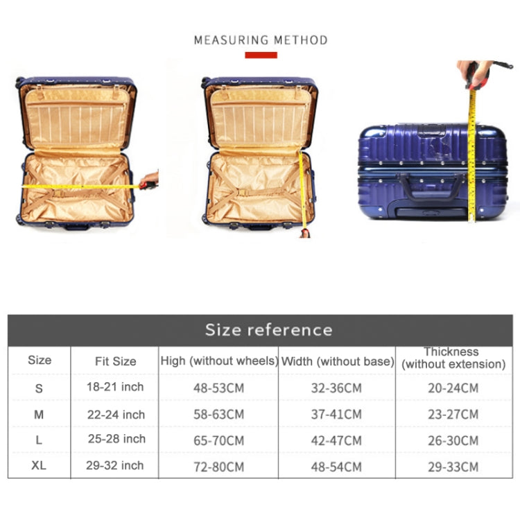 Thickened Wear-resistant Stretch Luggage Dust-proof Protective Cover, Size: L(Purple Red) - Dust Covers by PMC Jewellery | Online Shopping South Africa | PMC Jewellery